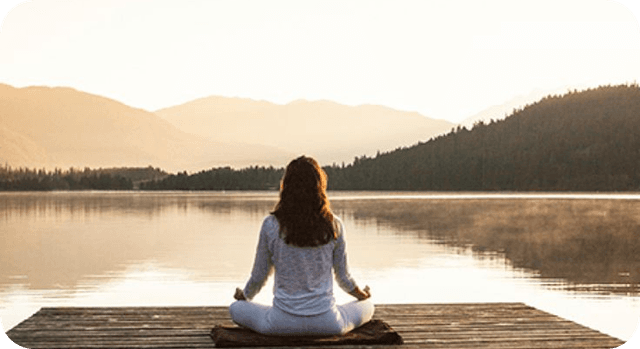 person meditating